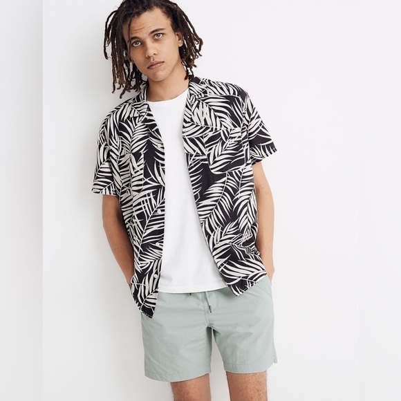 Madewell Easy Camp Shirt in Fern Fronds Size Large - Picture 15 of 16